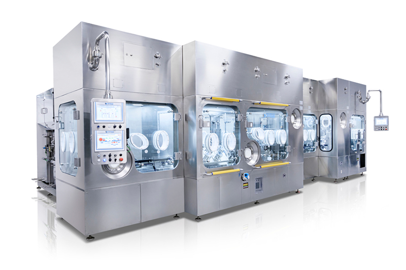 Figure 3. Steriline's Robotic Vial Filling Machine under isolator