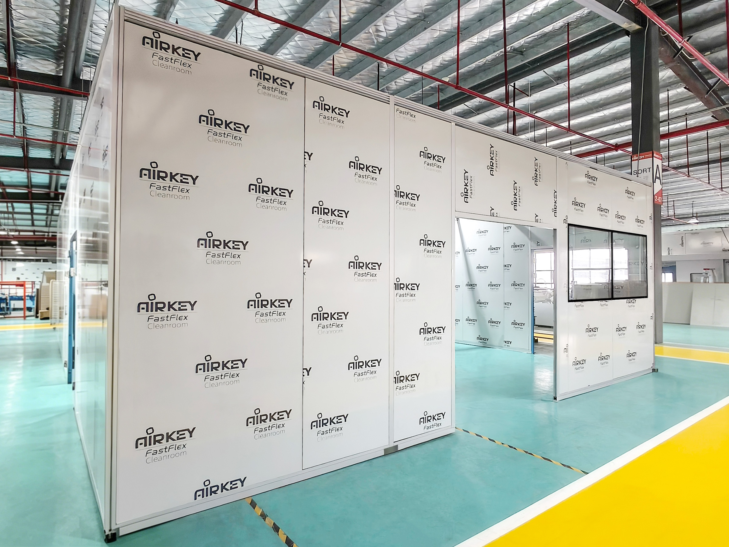 9-meter span freestanding cleanroom installed for medical appliances in Tanzania