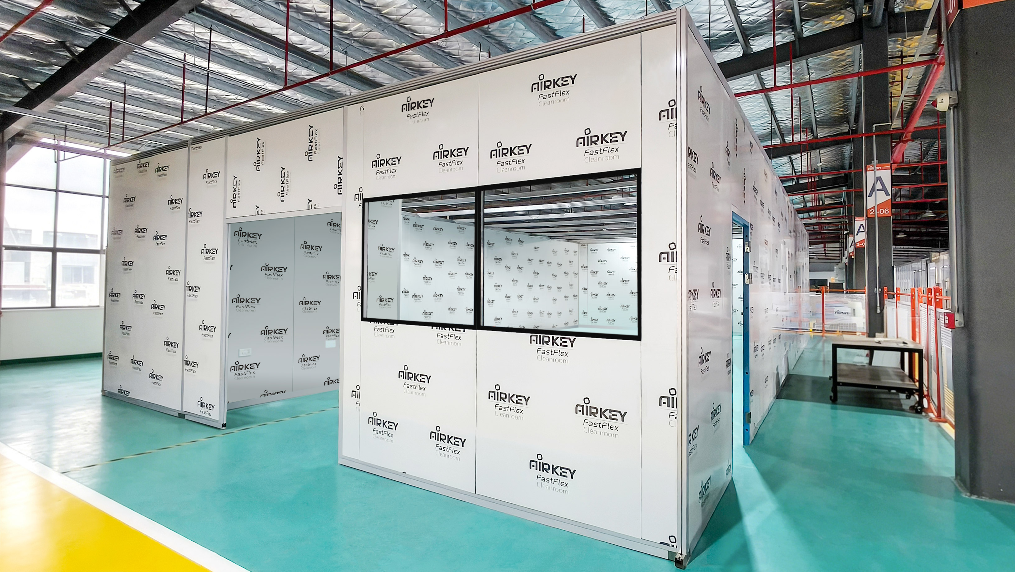 9-meter span freestanding cleanroom installed for medical appliances in Tanzania