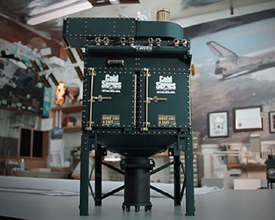 A mini model of dust collection technology