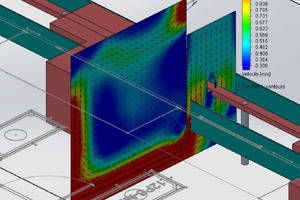 Analysing air patterns around an Open-RABS