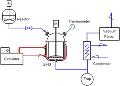 Typical installation of the lab GFD