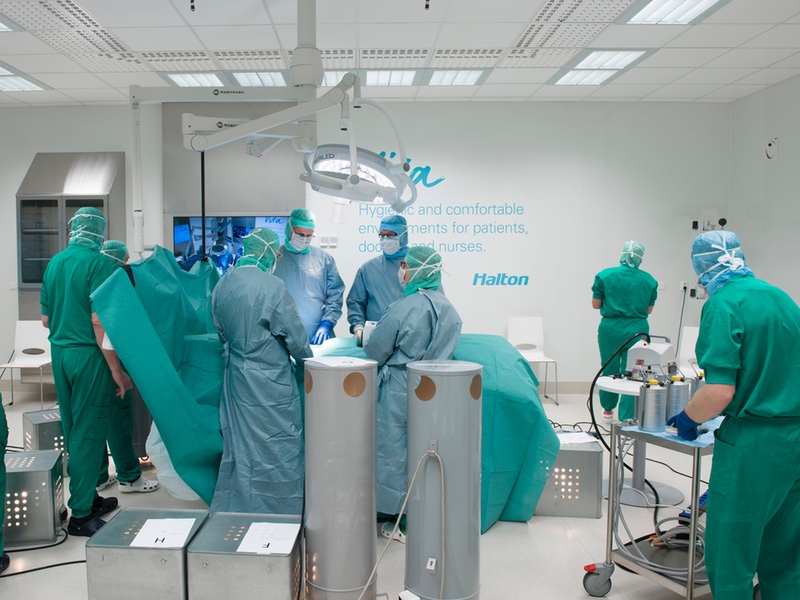 Halton designed an ultra clean air system for operating theatres in hospitals