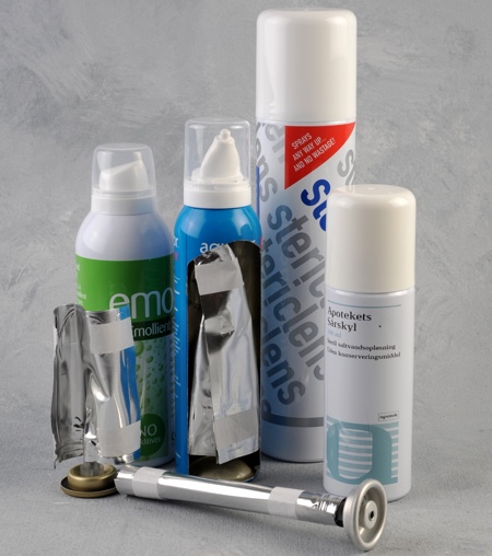 Aerosol packaging for sterile and medical products