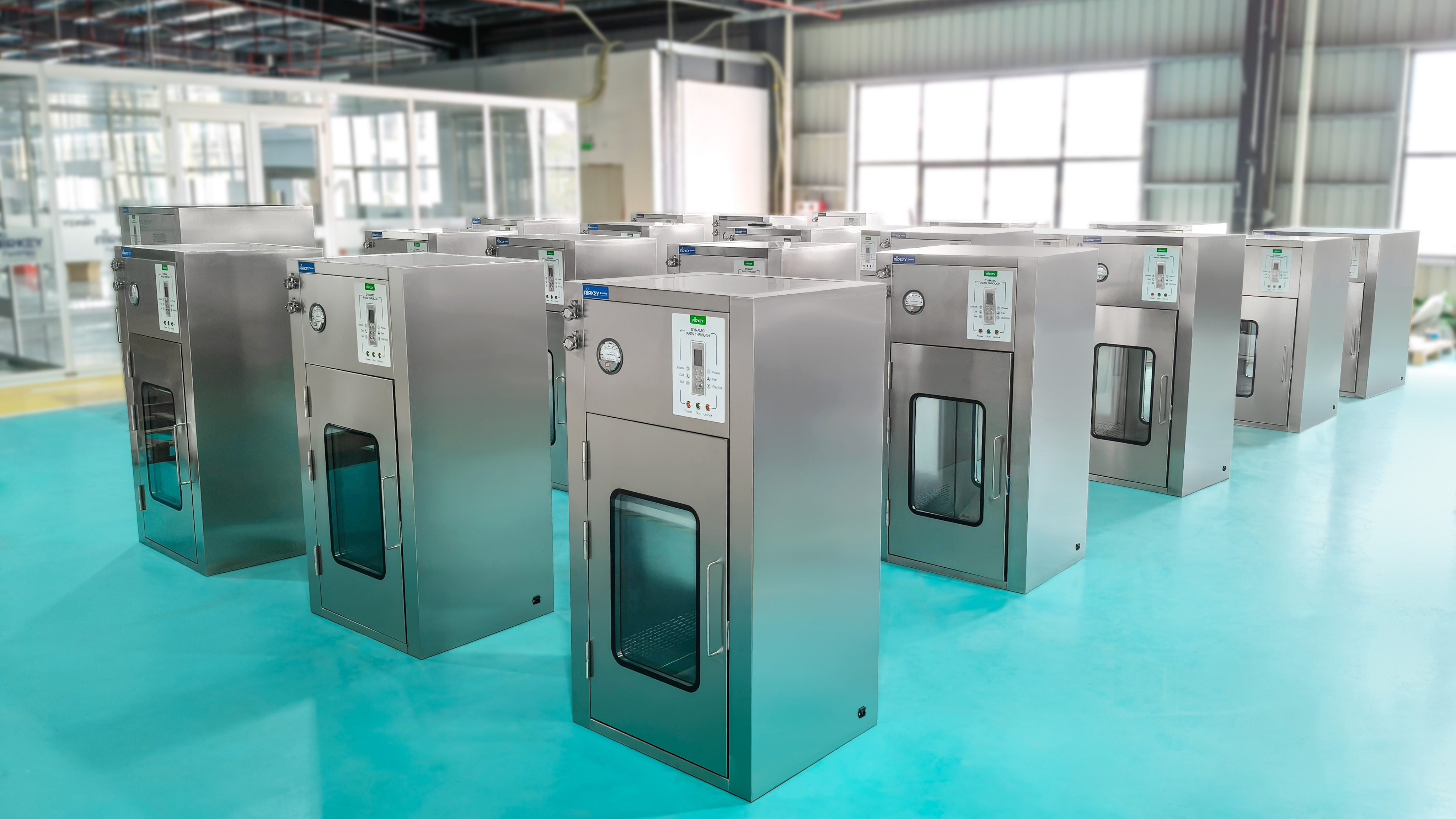 Airkey delivers over 70 specialised pass boxes for global cleanroom projects
