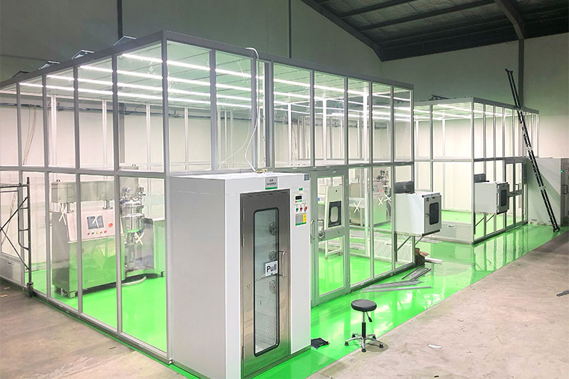 Airkey Modular cleanroom only takes two days to build