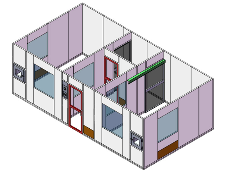 Airkey USP 797&800 FastIns Modular Cleanroom project case study