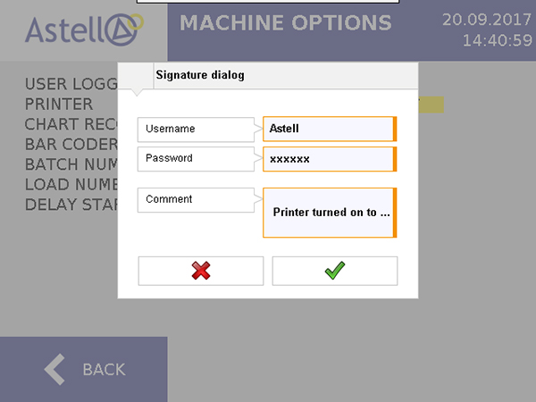FDA 21 CFR part 11 software for Astell’s autoclave range