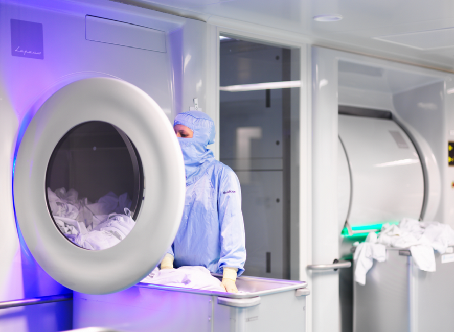 Optimised development of cleanroom facilities, in partnership with the manufacturer Lapauw