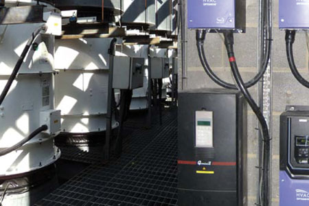Inverters controlling new Plenum Extract fans saving 320 tonnes of CO<sub>2</sub> a year