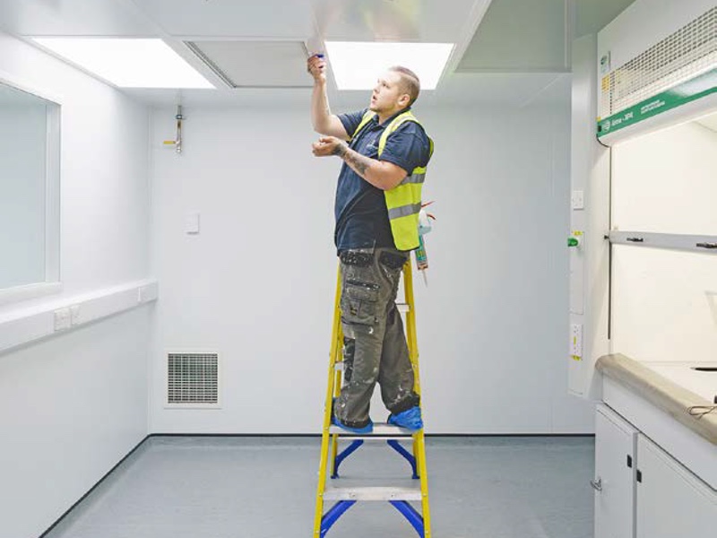 Cleanroom case study: a cleanroom on a mezzanine