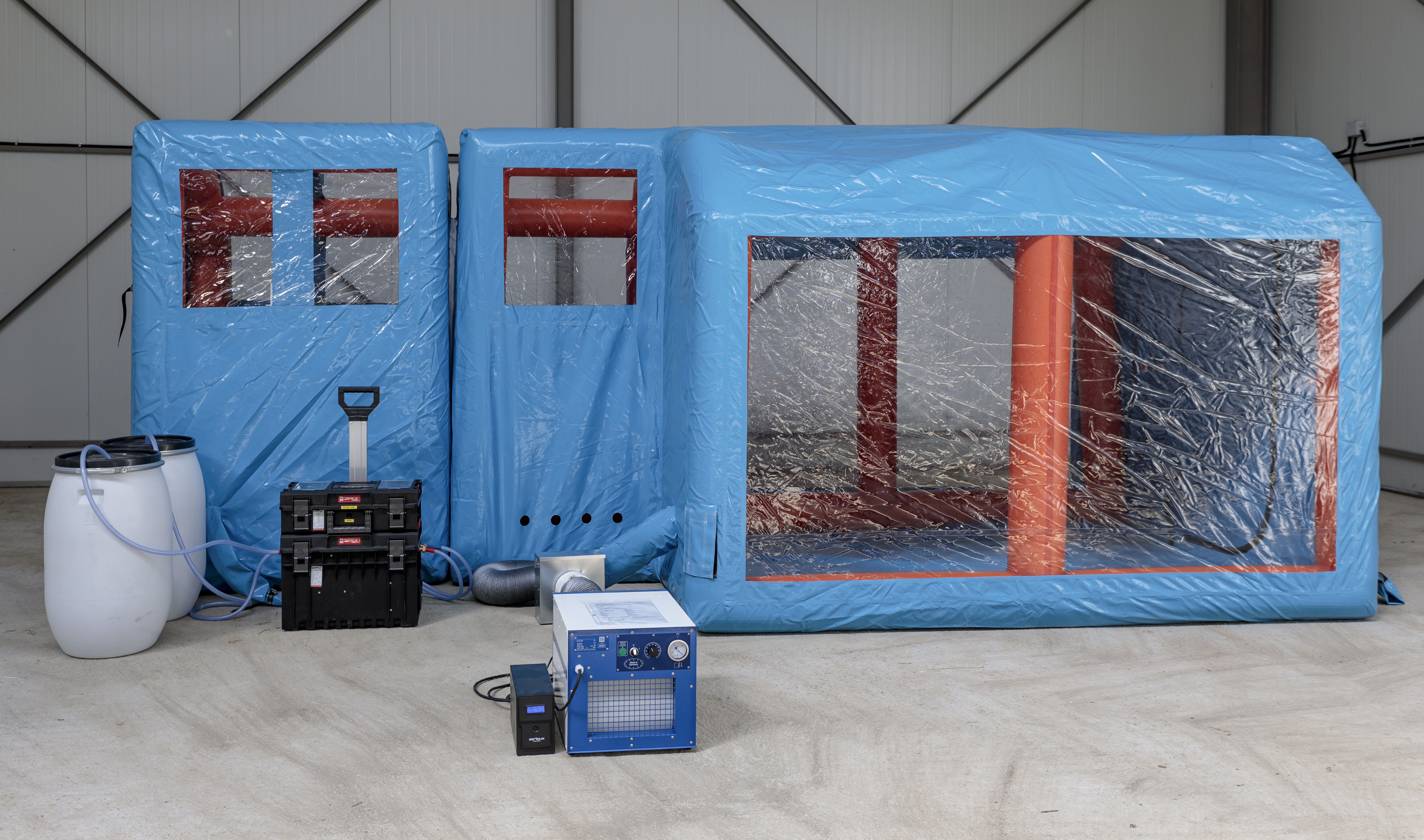 Cleanroom Expert provides inflatable negative pressure isolation rooms