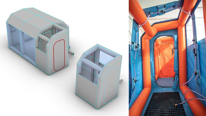 Cleanroom Expert provides inflatable negative pressure isolation rooms