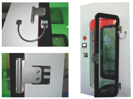 Above: Gasket inflated seal doors are designed to ensure containment