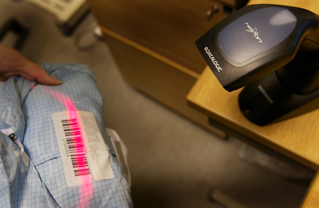 Each garment is barcoded and can be tracked throughout its lifecycle