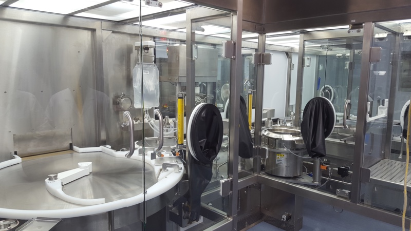Contained filling, part of Patheon’s product development suite at Greenville, US
