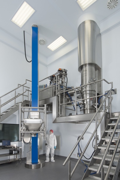 The high-containment production suite at Penn Pharma