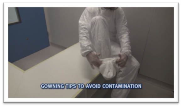 Cleanroom Coverall Gowning Procedure - YouTube