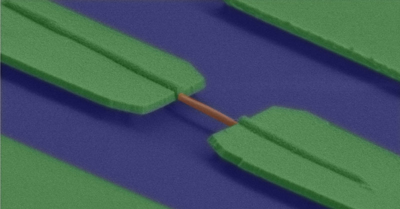 Tiny wires made of III–V materials promise to be an essential component for the semiconductor industry. Photo IBM Research