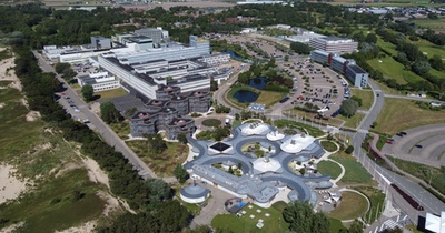 A drone-snapped image of ESA’s technical heart, the European Space Research and Technology Centre, ESTEC in mid-2021. Image credit: ESA