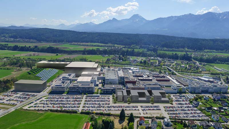 The visualization shows Infineon’s new factory for power semiconductors at the Villach location in Austria