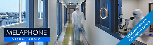The devices have been deemed suitable for use as an audio visual aid in cleanrooms up to ISO14644-1 ISO 5 Level