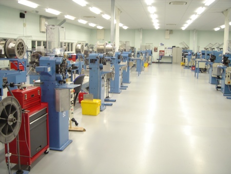 Pharmaceutical manufacturing area at the Advanex Southwell plant 