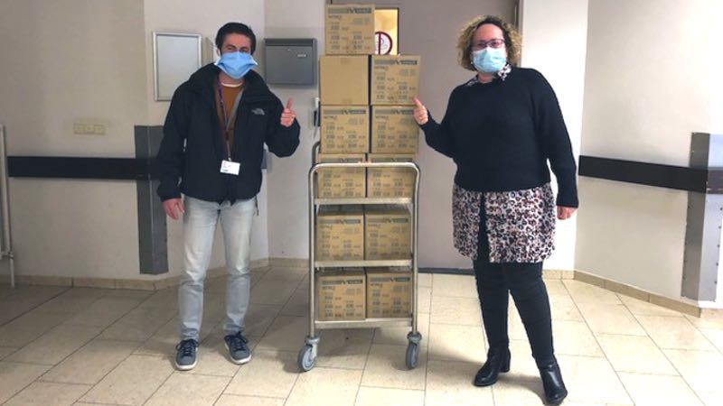 SGS donates PPE and offers beds and staff to Belgian hospital