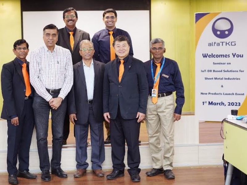 Dr Periasamy Thanapandi, alfaTKG; Mohan Doss, Technical Consultant, Hemair; Dr Rao Vutla, Chairman, Airtech Innovations; Toshio Takagi, CEO, alfaTKG; Dr Kumar, Director & Karthik, alfaTKG India