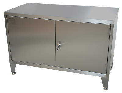 Sheet steel cupboard construction improves hygiene