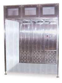 The modular booths offer versatility for processes where powders are being handled or dust is likely