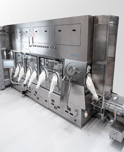 The new INTISO isolator from Metall+Plastic is the leading containment solution for standard applications. It combines the highest levels of pharmaceutical safety with time and cost benefits. (Source: Optima)