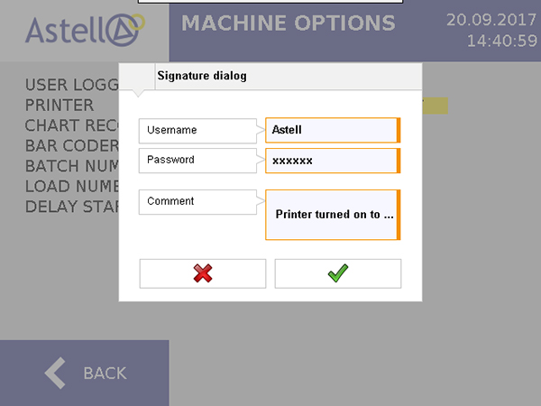 Astell introduces autoclave controller software that meets FDA 21 CFR Part 11