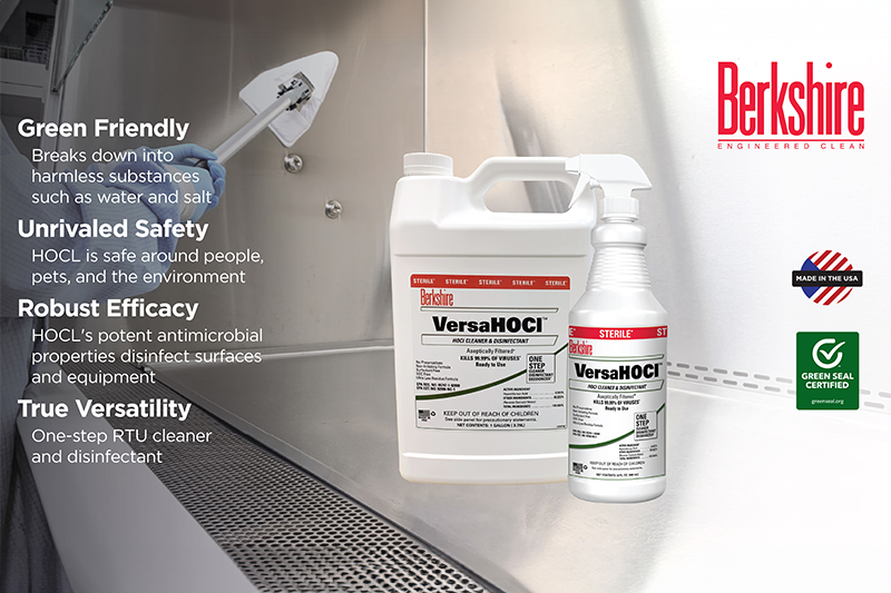 Berkshire unveils Green Seal certified disinfectants at INTERPHEX 2025
