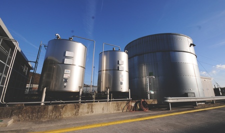 New external tanks at the Baglan plant give increased storage capacity for IPA and Denatured Ethanol