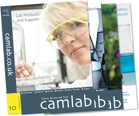 Camlab's 2010 catalogues focus on lab products and environmental testing
