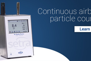 Can a particle counter communicate on my existing network?