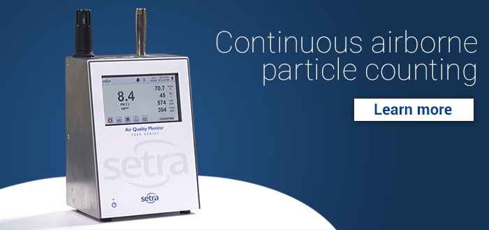 Can a particle counter communicate on my existing network?