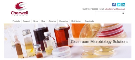 Cherwell launches refreshed website for cleanroom microbiology solutions