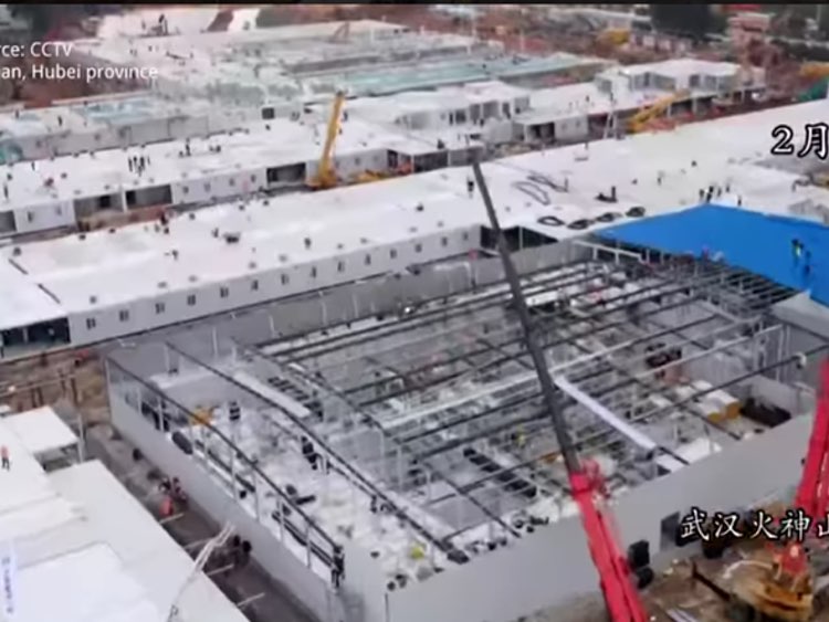 China builds coronavirus emergency hospitals with modular construction