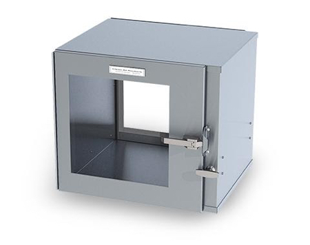 Clean Air Products redesigns door on pass-through cabinets