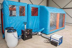 Cleanroom Expert provides inflatable negative pressure isolation rooms