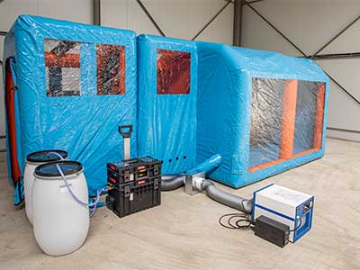 Cleanroom Expert provides inflatable negative pressure isolation rooms