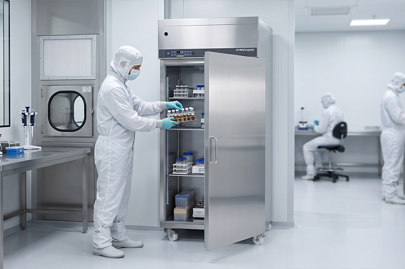 Cleanroom refrigeration without a costly extraction system