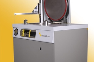 Compact top loading autoclave for labs with limited space