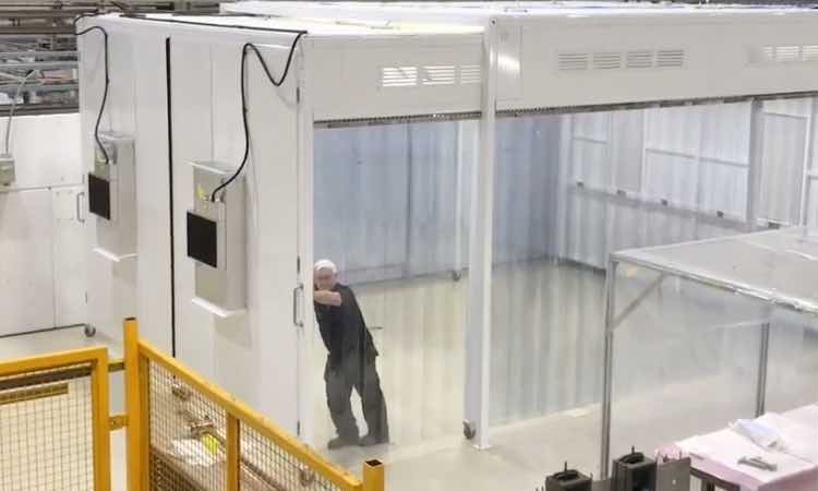 Connect 2 Cleanrooms builds telescopic cleanroom for CERN