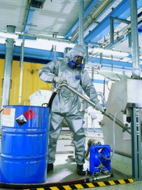 Coveralls provide full protection against dirt, dust and biological agents