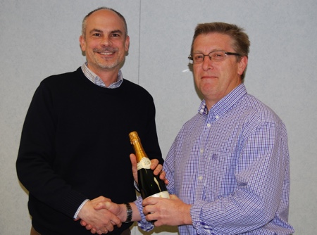 CRC celebrates long service with champagne