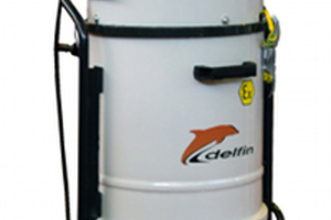 Delfin offers industrial vacuum cleaning in a compact machine