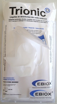 Ebiox adds wall-mounted dispenser for Trionic D wipes